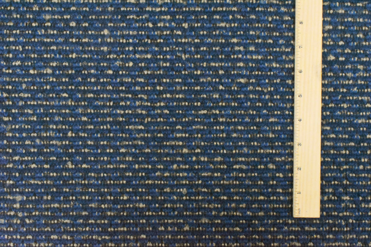1 Yard Soft Beige Blue Texture Boucle Knit Fabric Coats Jackets 64 Inches Width