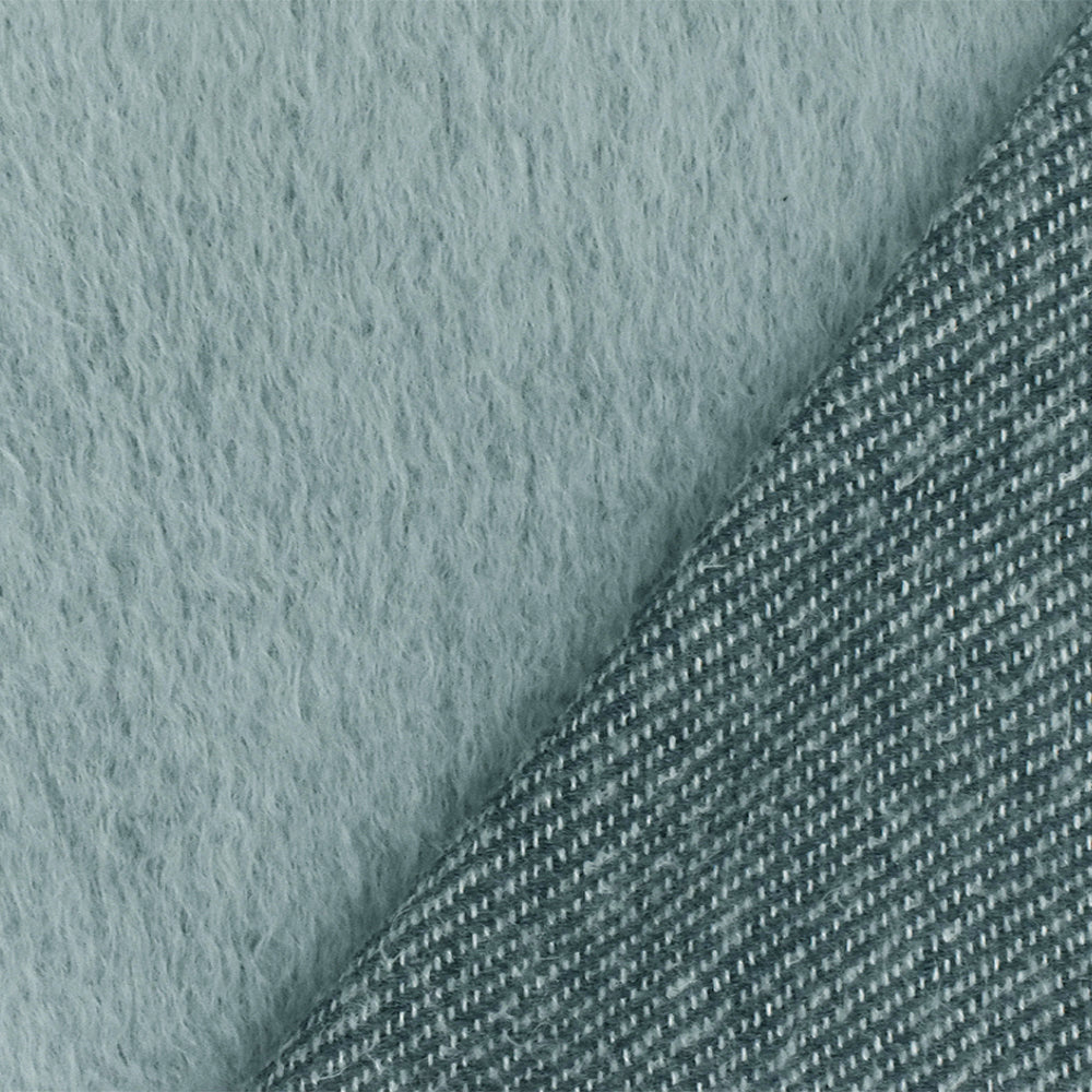 1 Yard Soft Blue Shaggy Acrylic Woven Fabric Coats Home Decor 58 Inches Width