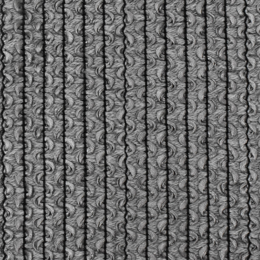 1 Yard Galaxy Gray Black Gray 3D Wave Acrylic Poly Woven Jacketing Fabric Apparel 28 Inches Width
