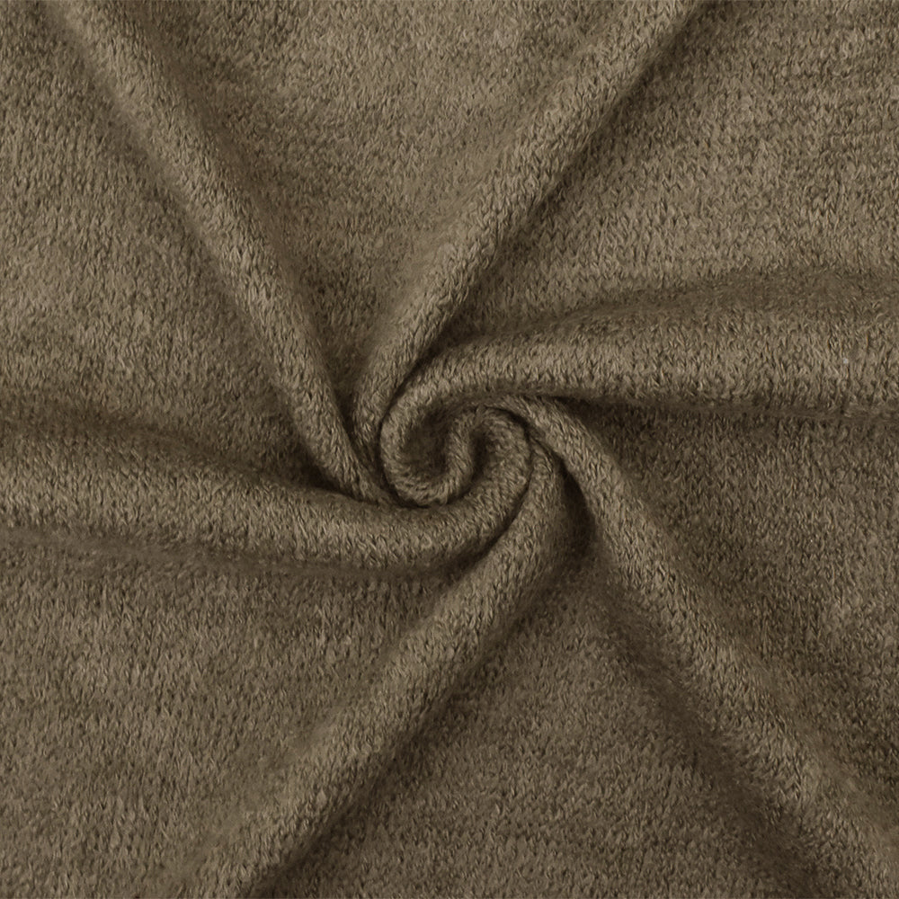 1 Yard Sahara Brown Textured Stretch Acrylic Jersey Knit Fabric Apparel 58 Inches Width
