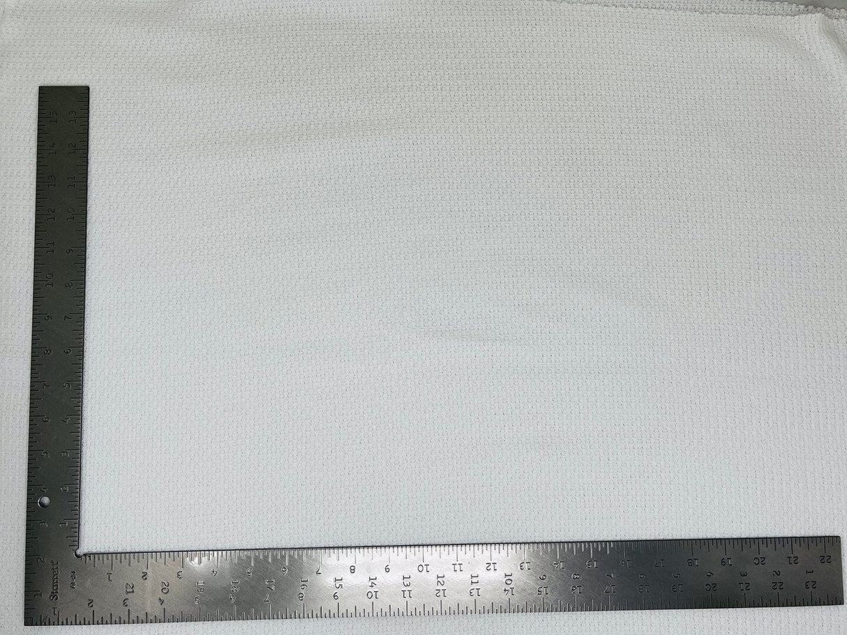 1 Yard Waffle Knit Solid Fabric Soft Textured Cotton Blend 60 Inch Width