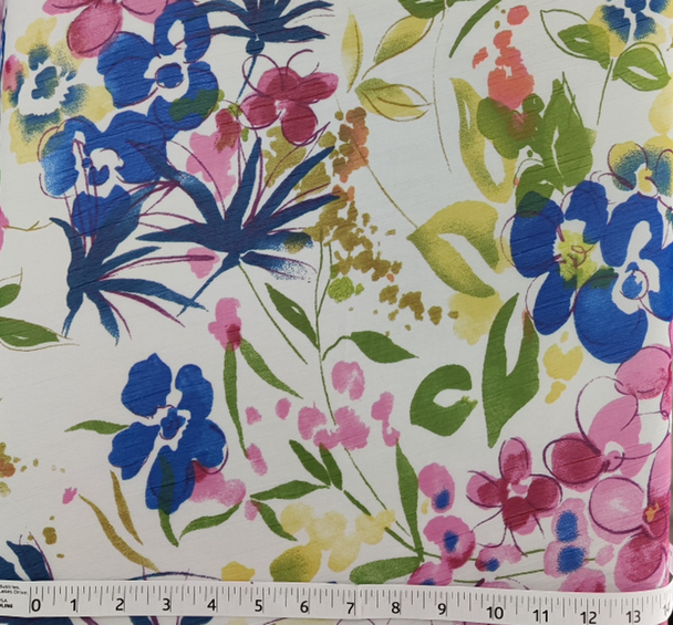 1 Yard Soft Ivory or Pink Hi Multi Chiffon Elegant Lightweight Fabric, 58/60" Wide