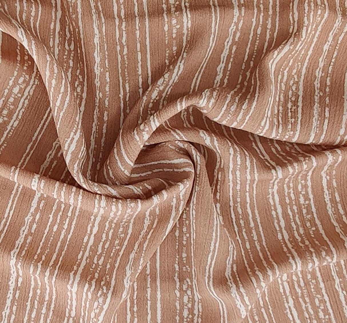 1 Yard Rayon Crinkle Taupe or Ivory Woven Fabric, 50/52? Wide 100% Rayon