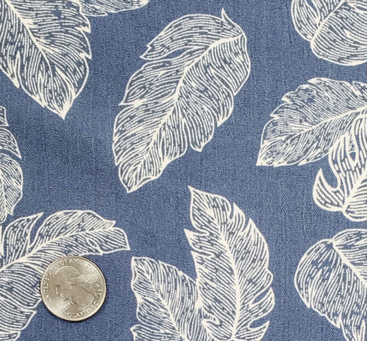 1 Yard Rayon Crinkle Denim Ivory Woven Fabric, 50/52″ Wide 100% Rayon