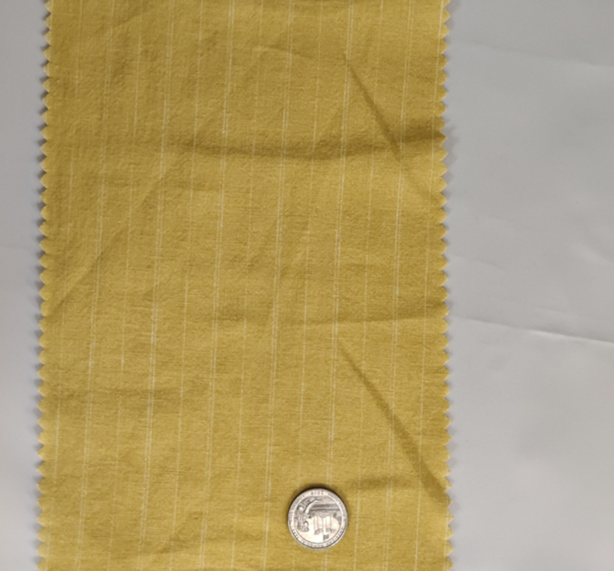 1 Yard Linen Rayon Fabric Mustard Ivory 52" Width Soft Lightweight Apparel Fabric