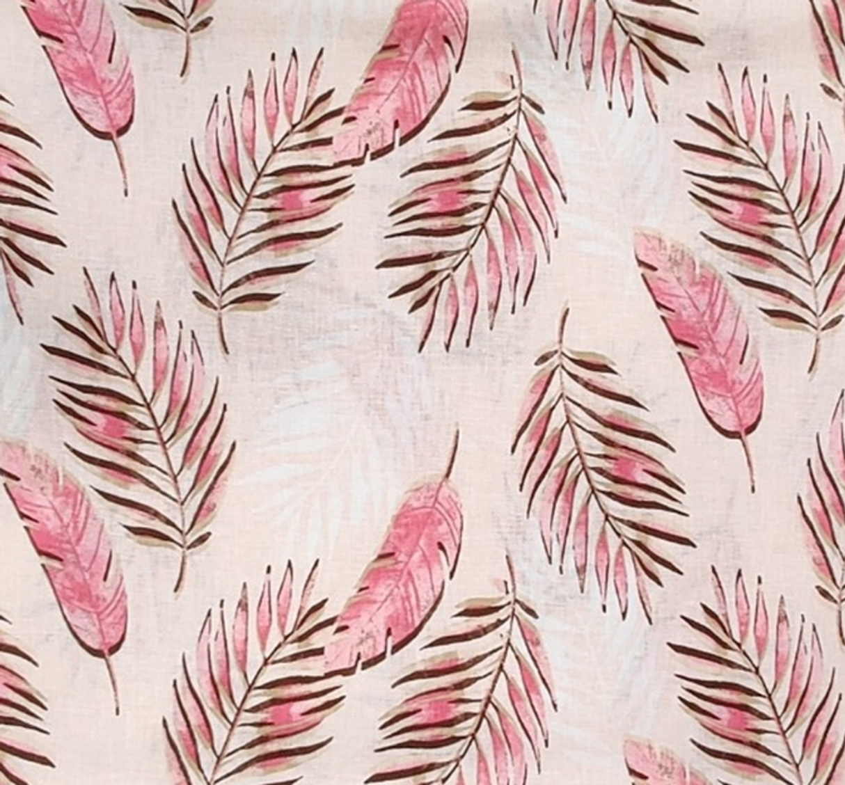 1 Yard Rayon Linen Blend Fabric Pink Mustard Mix 53/54" Width Apparel Use