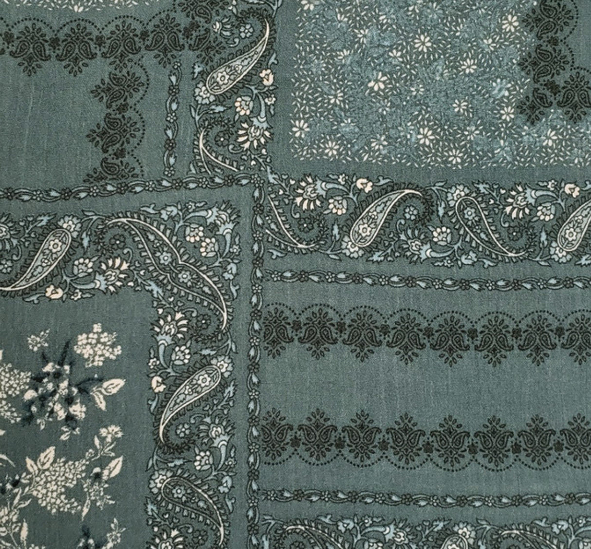 1 Yard 100% Rayon Crinkle Fabric Agave Green Lightweight 50/52" Wide Woven Crepon