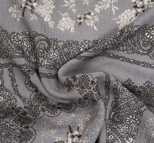 1 Yard Dune Rayon Crinkle Fabric Soft and Airy Textile for Blouses Dresses 50/52 Inch Width