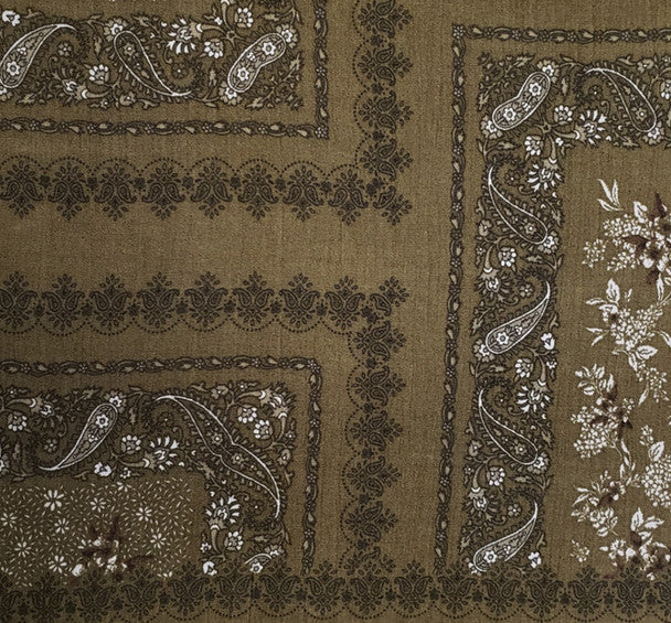 1 Yard Military Olive Rayon Crinkle Fabric Lightweight and Soft Material for Dresses Blouses and Skirts 50/52 Inch Width