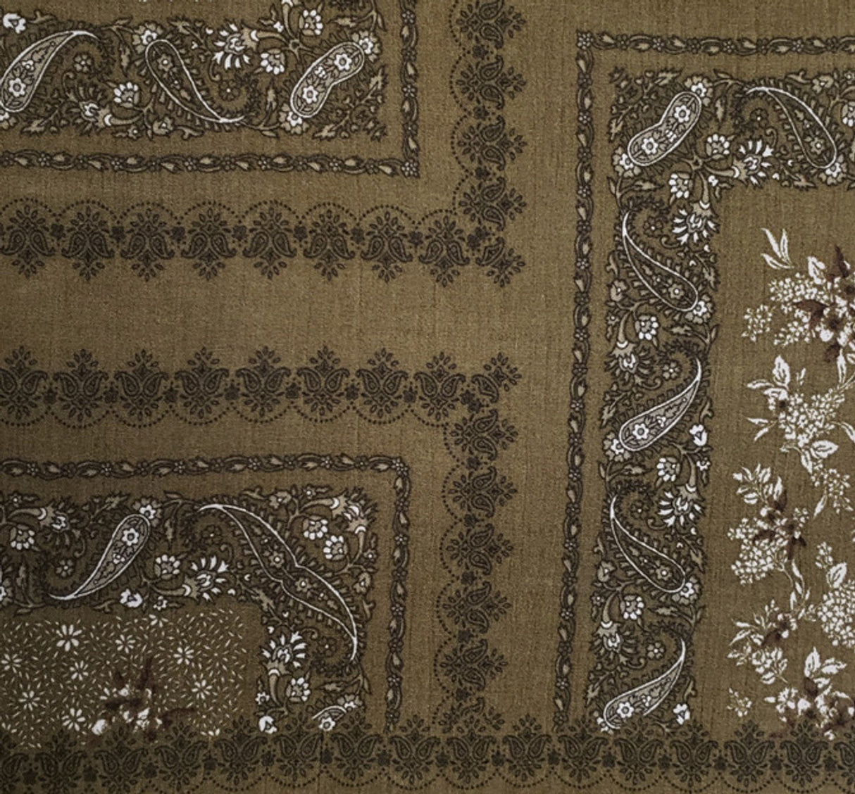 1 Yard Military Olive Rayon Crinkle Lightweight 50/52" Wide Textured Apparel Fabric