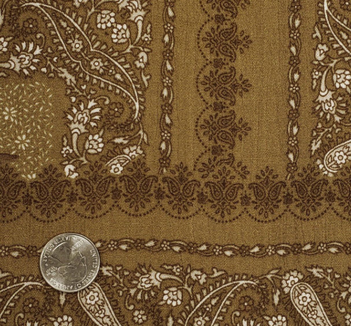 1 Yard Mustard Gold Rayon Crinkle Fabric Soft 50/52" Wide Woven Crepon