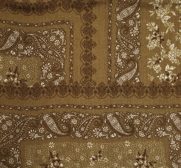 1 Yard Mustard Gold Rayon Crinkle Fabric Airy and Textured Material for Flowing Dresses Stylish Blouses and Chic Skirts 50/52 Inch Width