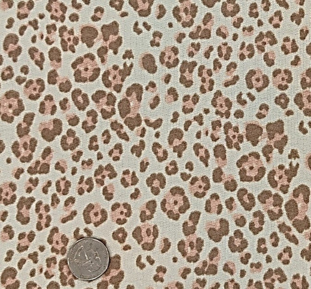 1 Yard Ivory or Blush or Mocha French Terry Knit Fabric Soft Stretch Apparel 58/60 Inches Wide