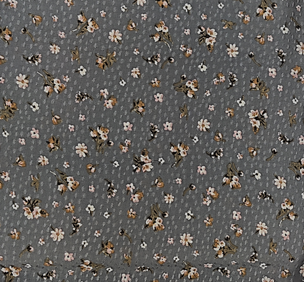 1 Yard Warm Gray Rayon Jacquard Dot Fabric For Dresses, Blouses, Skirts, Décor 53/54" Width