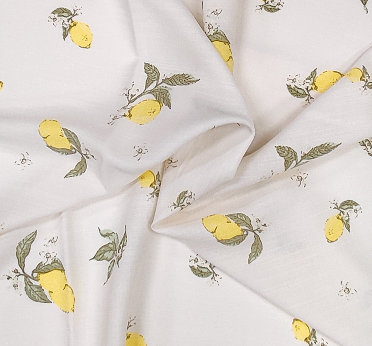 1 Yard Lemon Rayon Slub Fabric Lightweight Material for Shirts Skirts Summer Outfits Width 55/58 Inches