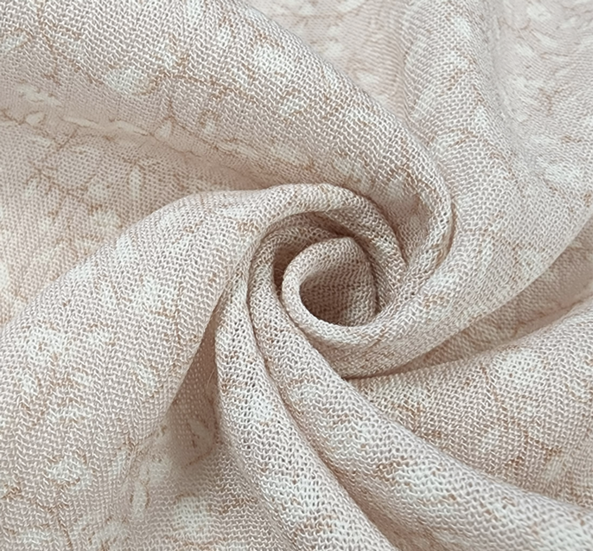 1 Yard Baby Pink Rayon Crepon Fabric Lightweight Textured Pleated Apparel Material Width 50/52"