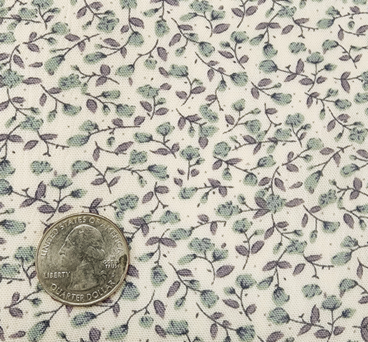 Rayon Crinkle Crepon 1 Yard Fabric Ivory/Desert Sage 50/52" Lightweight Textured Apparel