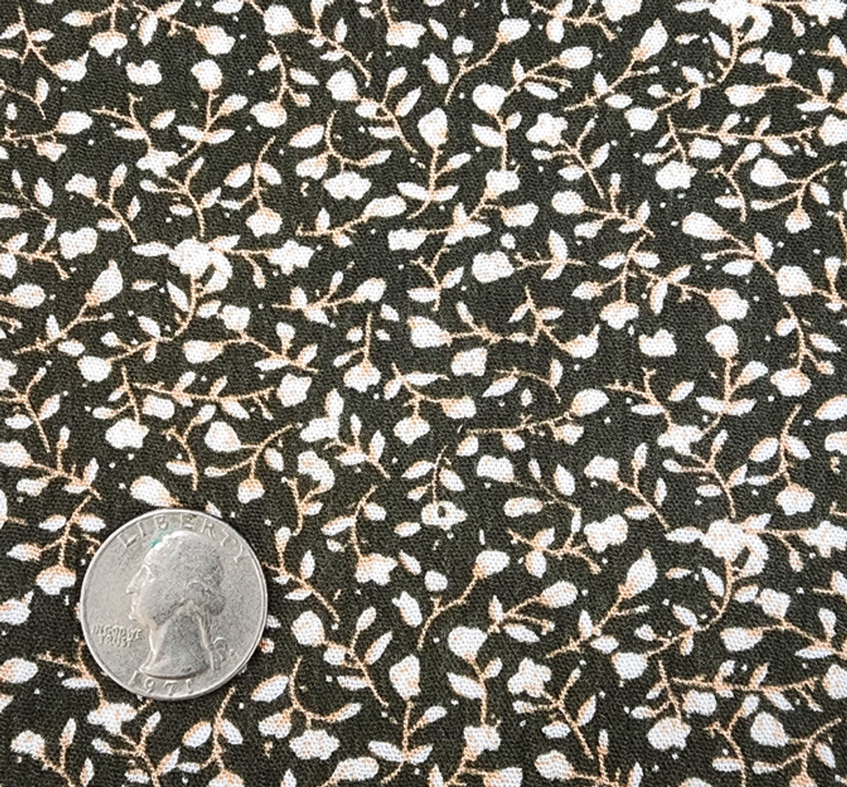 Rayon Crinkle Olive/Ivory Lightweight Pleated Crepon Fabric 50/52” Wide