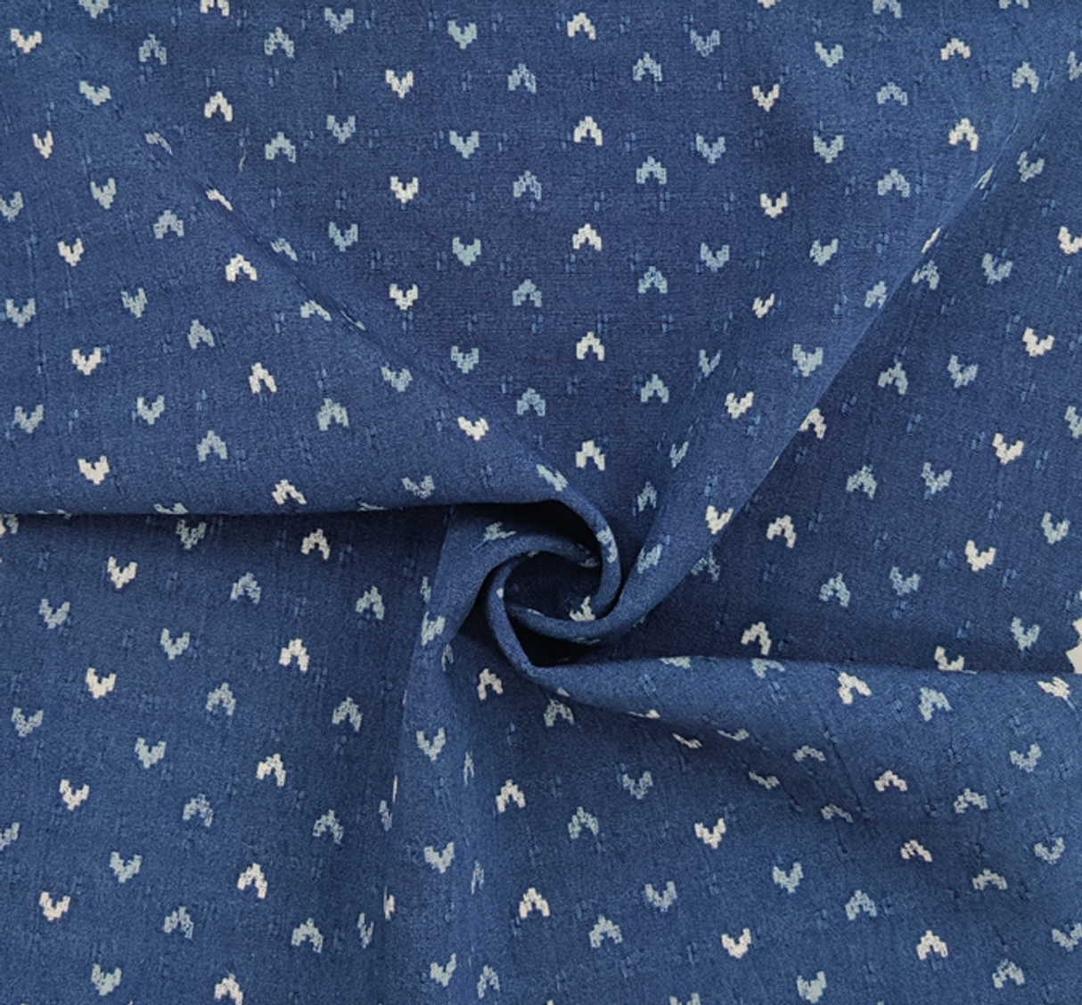 1 Yard Lightweight Rayon Yoryu Jacquard Fabric Denim For Stylish Clothing 55/56 Inches Width