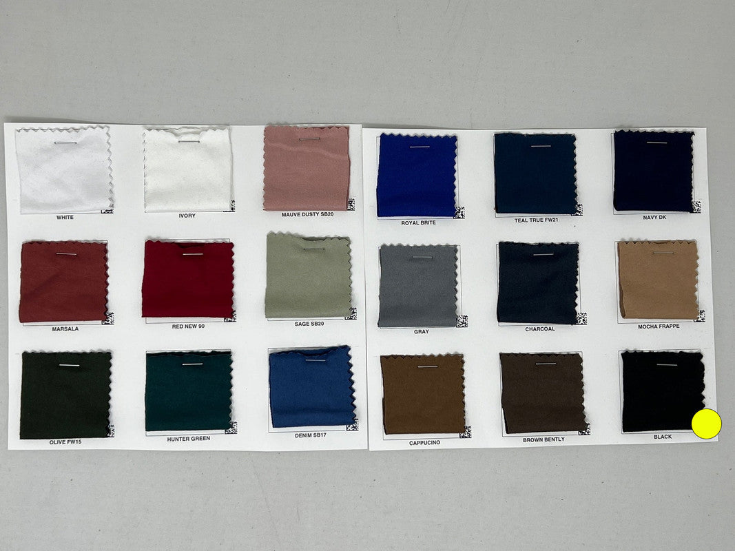 1 Yard Heavy DBP Double Sided Super DTY Brushed Knit Solid Fabric Soft Durable 60 Inch Width