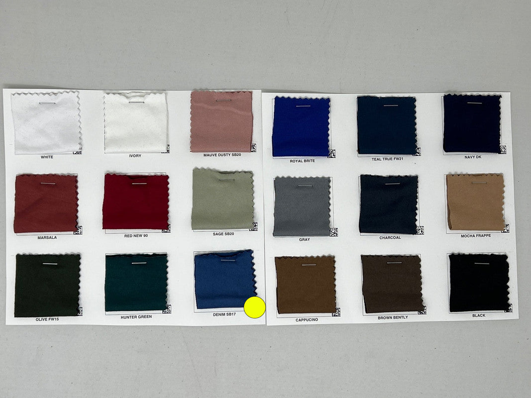 1 Yard Heavy DBP Double Sided Super DTY Brushed Knit Solid Fabric Soft Durable 60 Inch Width