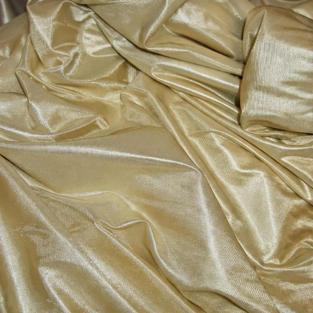Champagne Low Stretch Polyester Fabric Extra Wide 108/120 Inch