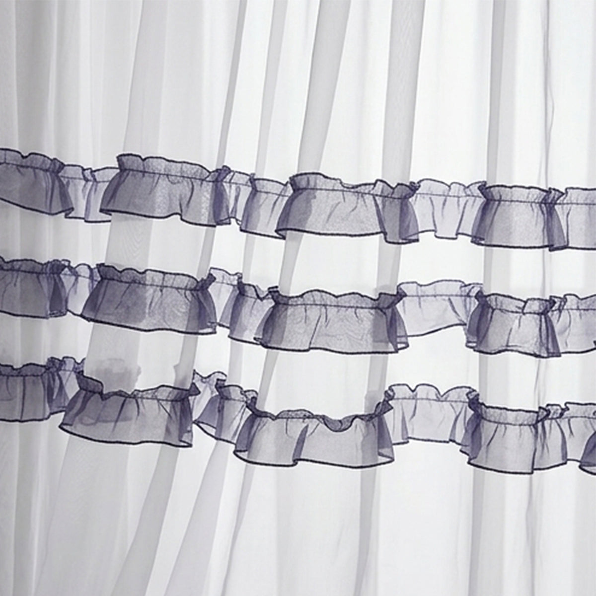 Ruffle Organza Fabric Sheer Polyester Mesh 52 to 54 Inch Wide