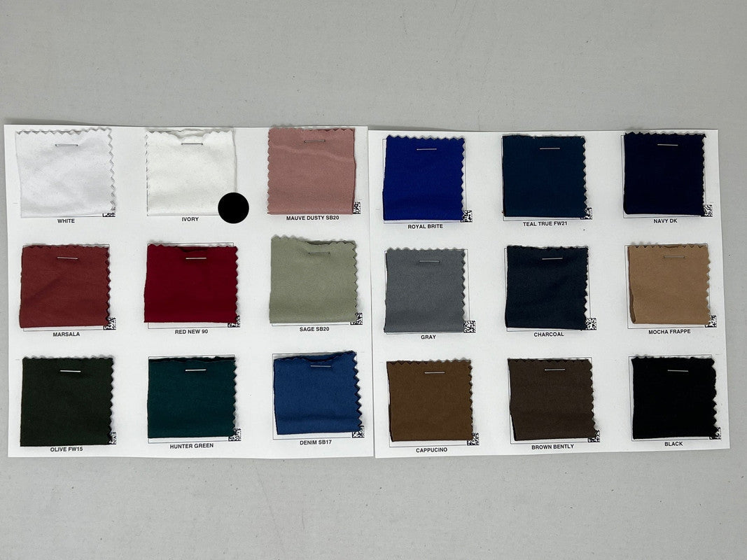 1 Yard Heavy DBP Double Sided Super DTY Brushed Knit Solid Fabric Soft Durable 60 Inch Width