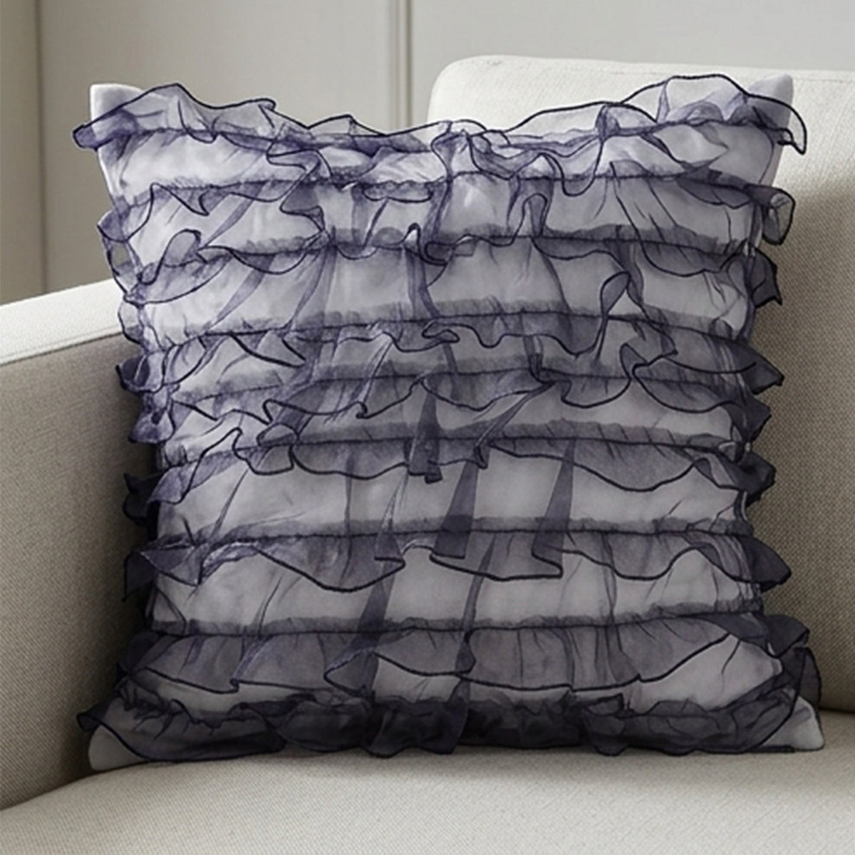 Ruffle Organza Fabric Sheer Polyester Mesh 52 to 54 Inch Wide