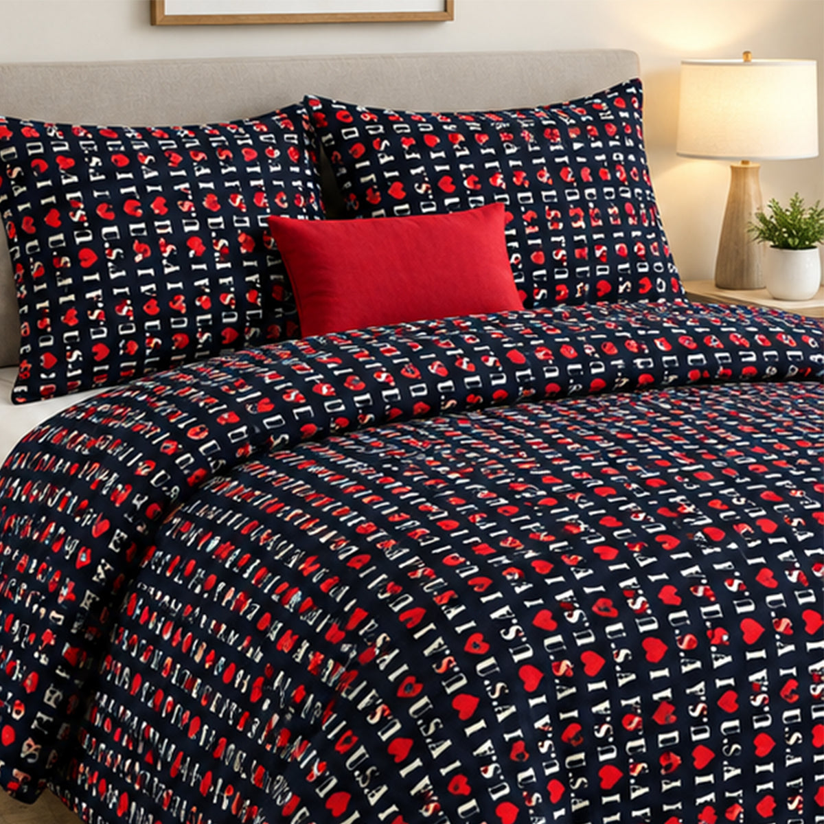 Fabric I Love USA 100% Cotton Print Patriotic Quilting Material