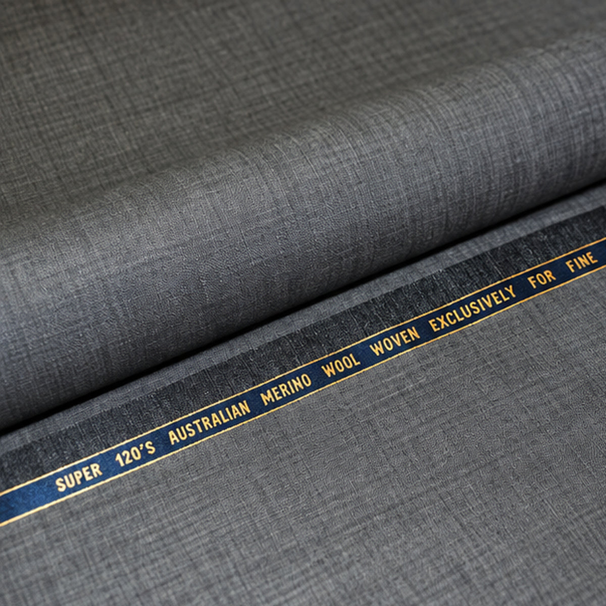 Med Grey Sharkskin Merino Wool Fabric 58/60in Width by the Yard