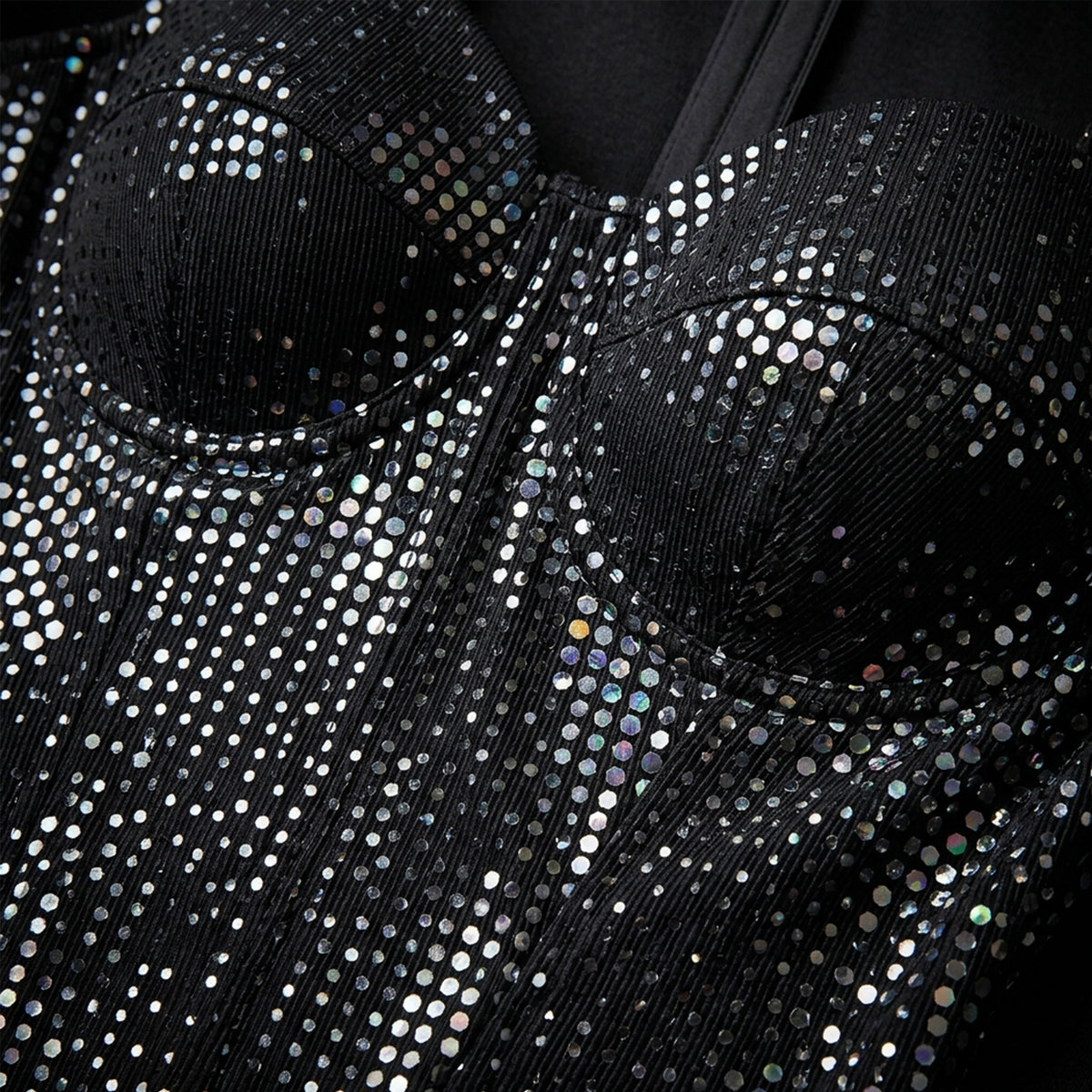 Small Dot Confetti Sequin Fabric Sparkle Polyester Costume Yard