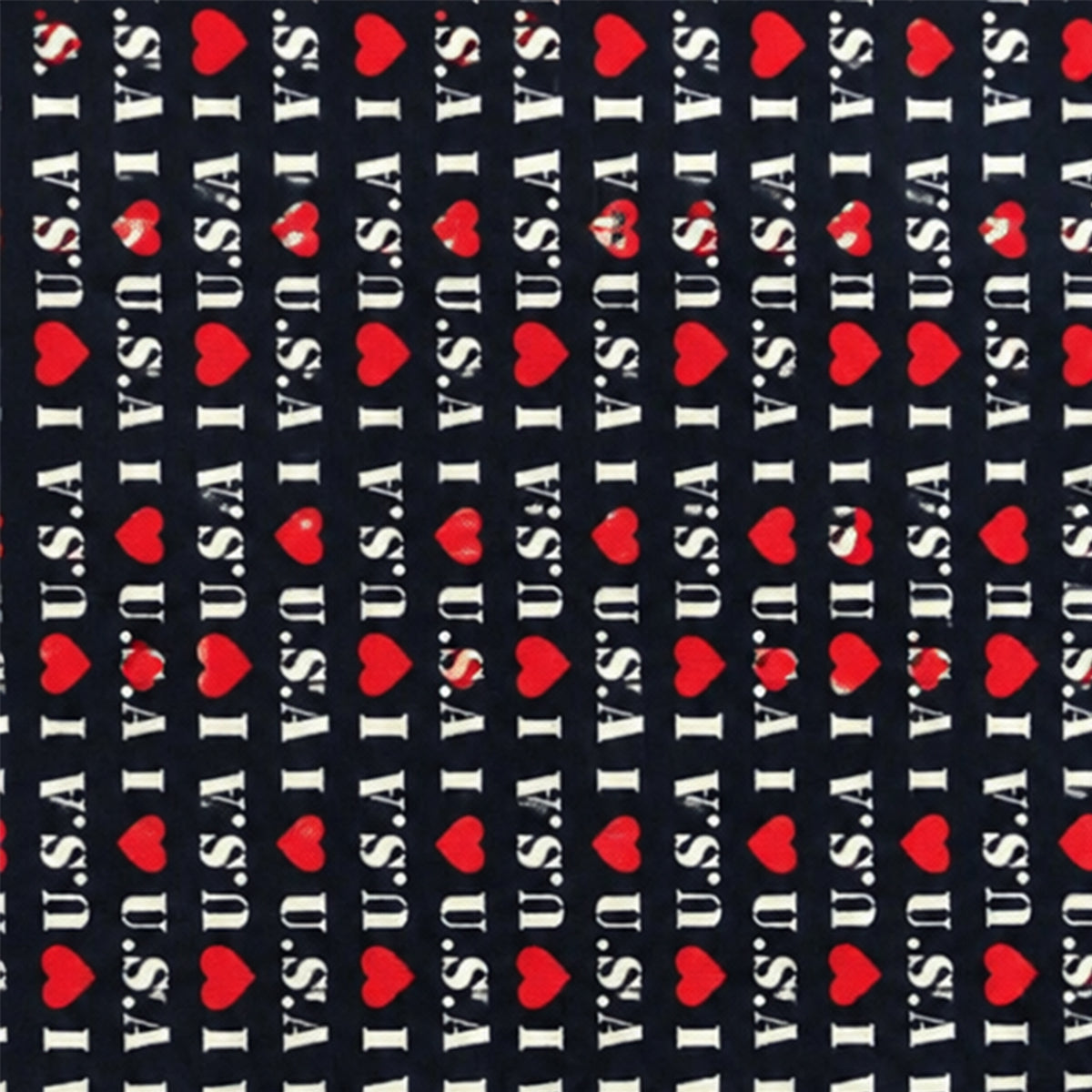 Fabric I Love USA 100% Cotton Print Patriotic Quilting Material
