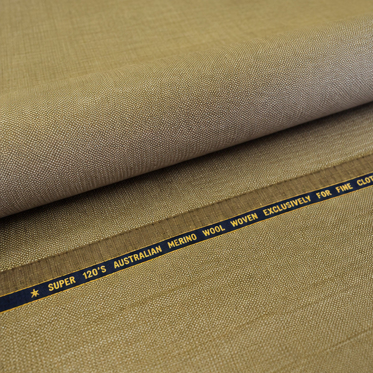 Tan Birdseye Super Merino Wool Fabric 58/60in Width by the Yard