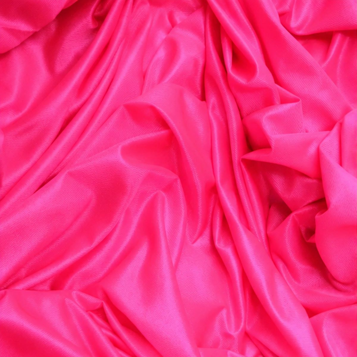 Neon Pink Low Stretch Polyester Tricot Fabric 108/120 Inch Yard
