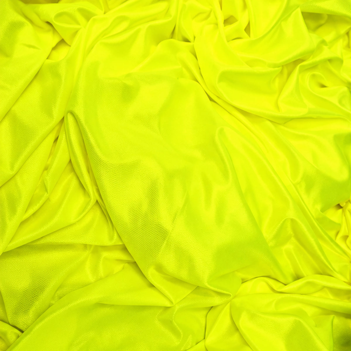Neon Yellow Low Stretch Polyester Tricot Fabric 108/120 Inch Yard