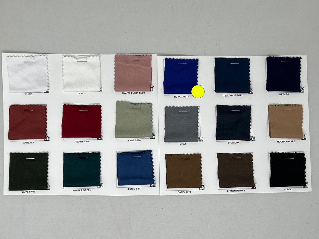 1 Yard Heavy DBP Double Sided Super DTY Brushed Knit Solid Fabric Soft Durable 60 Inch Width