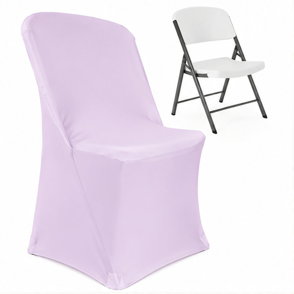 Lavender Premium Spandex Lifetime Folding Chair Cover 220 GSM