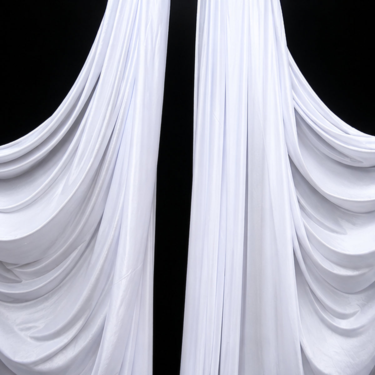 White Low Stretch Polyester Tricot Fabric 108/120 Inch Yard