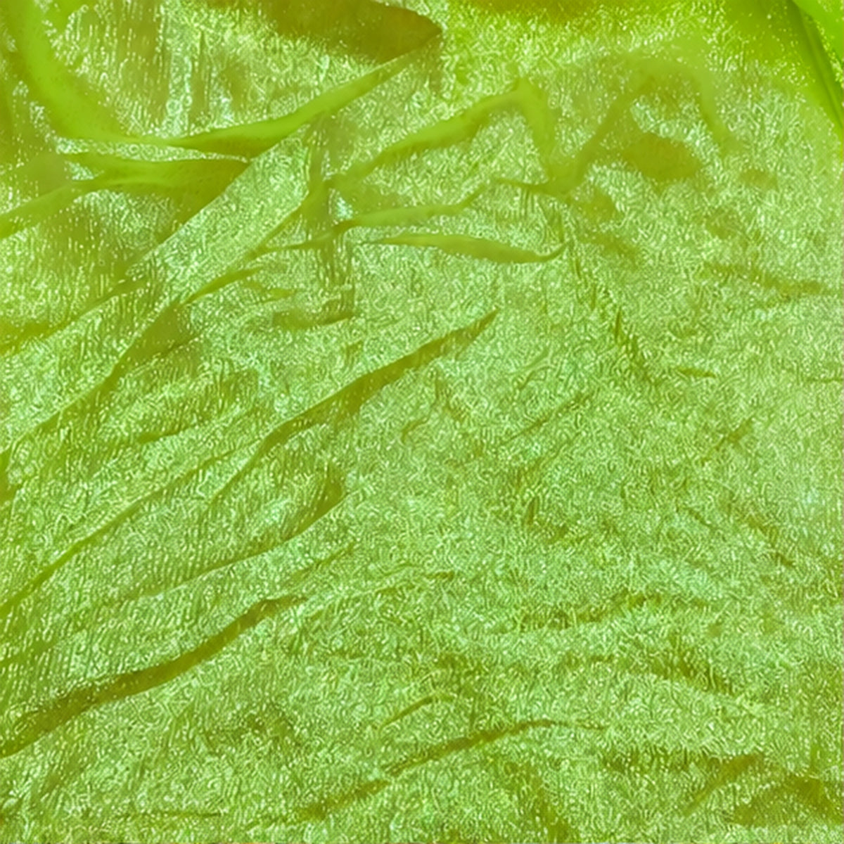Neon Yellow Crush Barbie Organza Fabric Shiny Sheer by the Yard