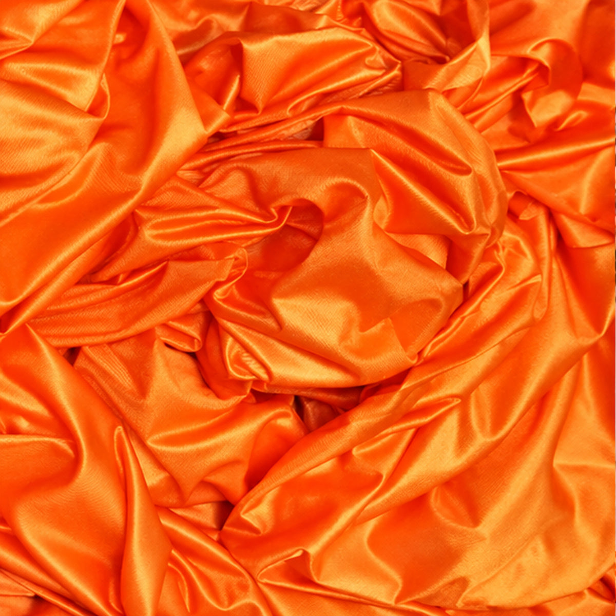 Orange Low Stretch Polyester Fabric Extra Wide 108/120 Inch Yard