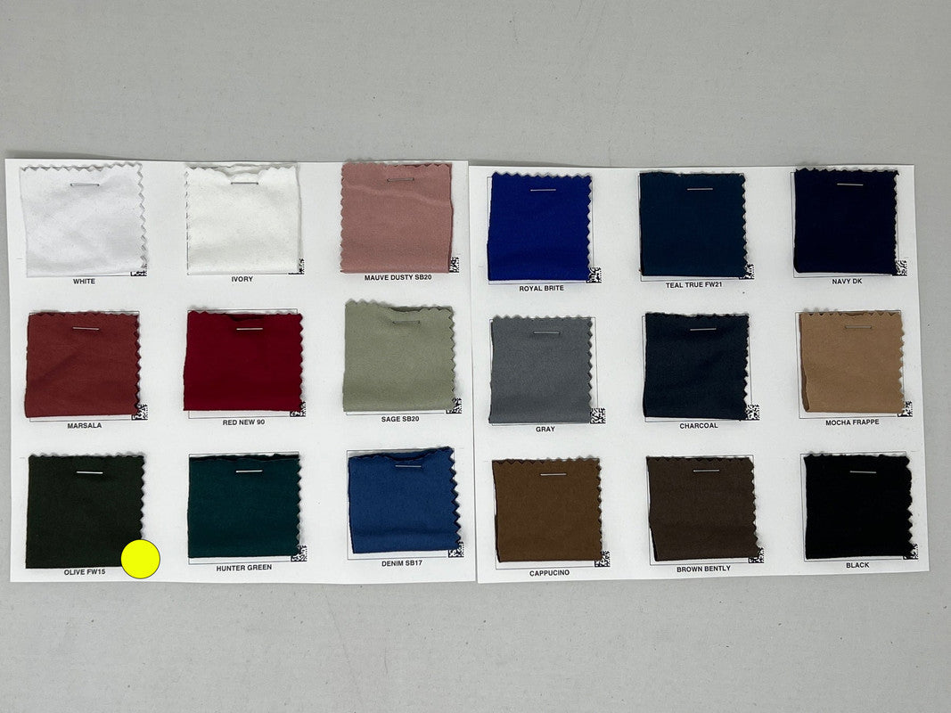 1 Yard Heavy DBP Double Sided Super DTY Brushed Knit Solid Fabric Soft Durable 60 Inch Width