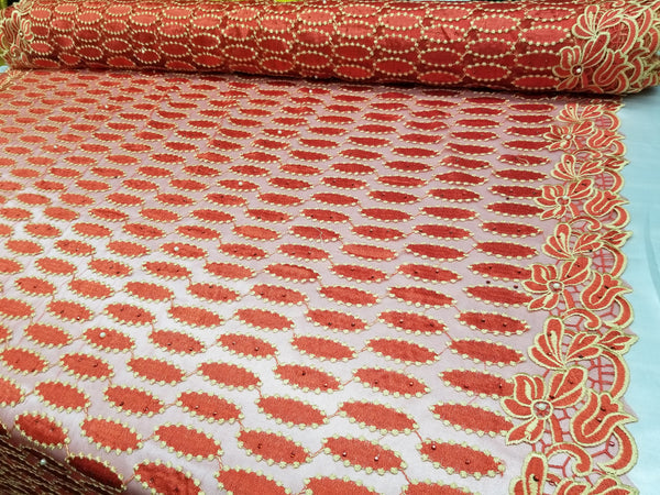 1 Yard Multicolor Floral Mesh Lace Fabric for Bridal Wedding Dresses and Decor 54 Inch Width