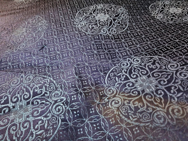 1 Yard Navy Blue Chinese Metallic Jacquard Brocade Fabric for Dresses Decor Crafts 60 Inch Width