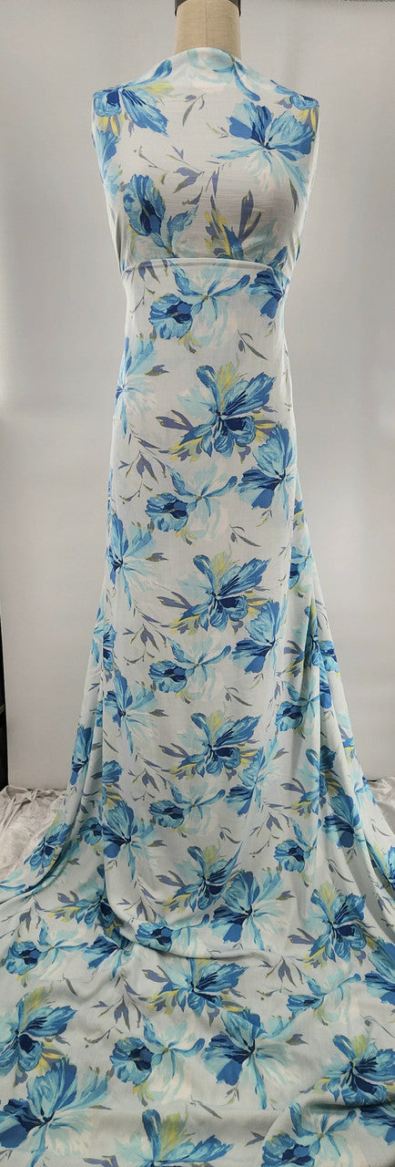 1 Yard Sky Gray Rayon Slub Fabric for Lightweight Apparel Sewing Crafts DIY Clothing Width 55/56"