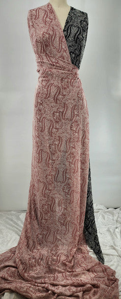 Chiffon Rose Fabric Lightweight Sheer Polyester, 58/60" Wide Flowing 1 Yard Apparel Fabric