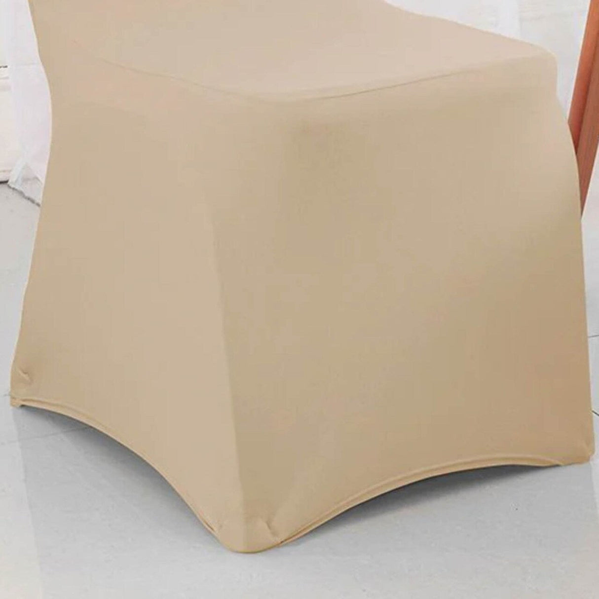 1 Piece Champagne Old Shade Spandex Banquet Chair Cover for Elegant Event Seating