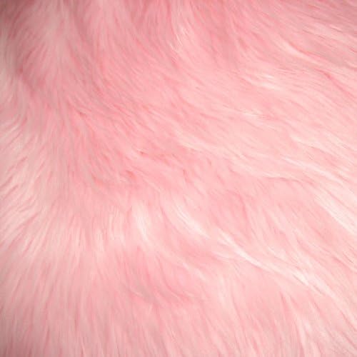 1 Yard Shaggy Faux Fur Fabric – 100% Polyester, 60" Wide Long Pile Plush Fur