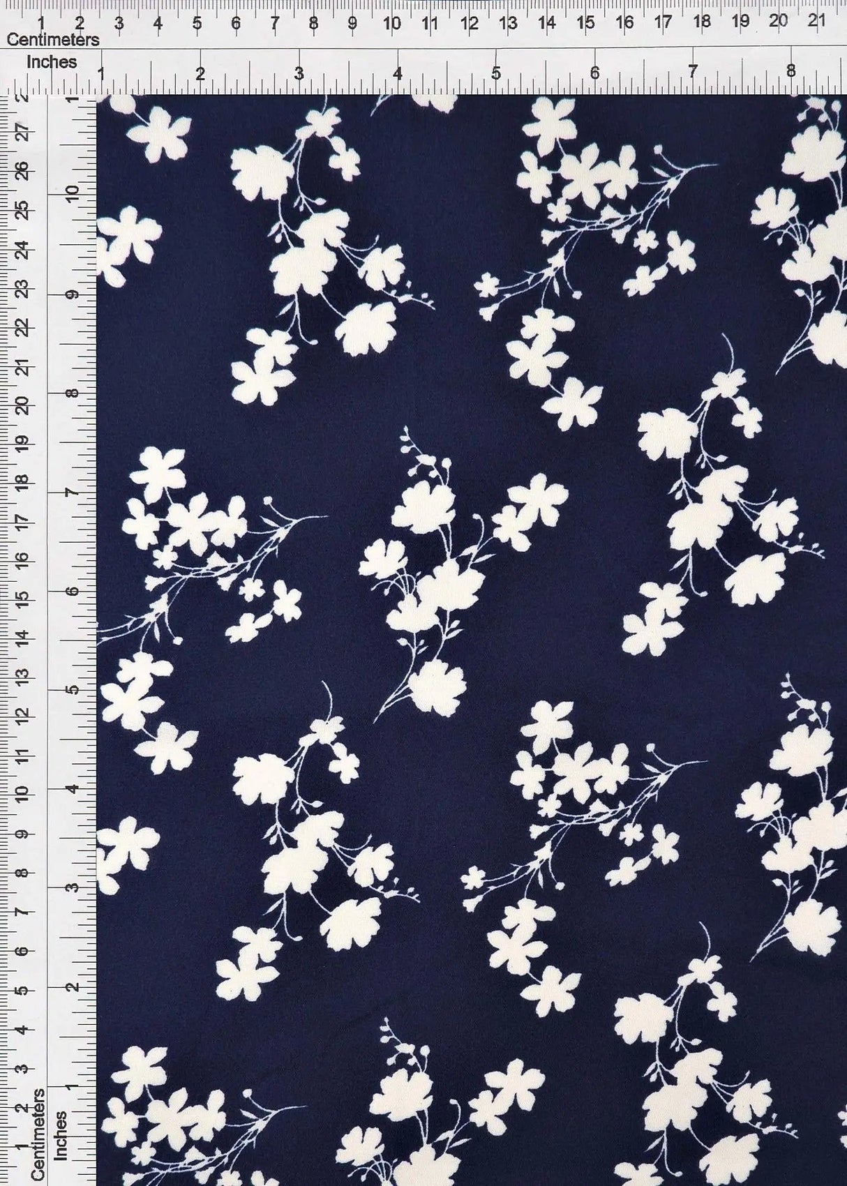 1 Yard Wool Dobby Floral Print Fabric, 58/59'' Wide 100% Polyester