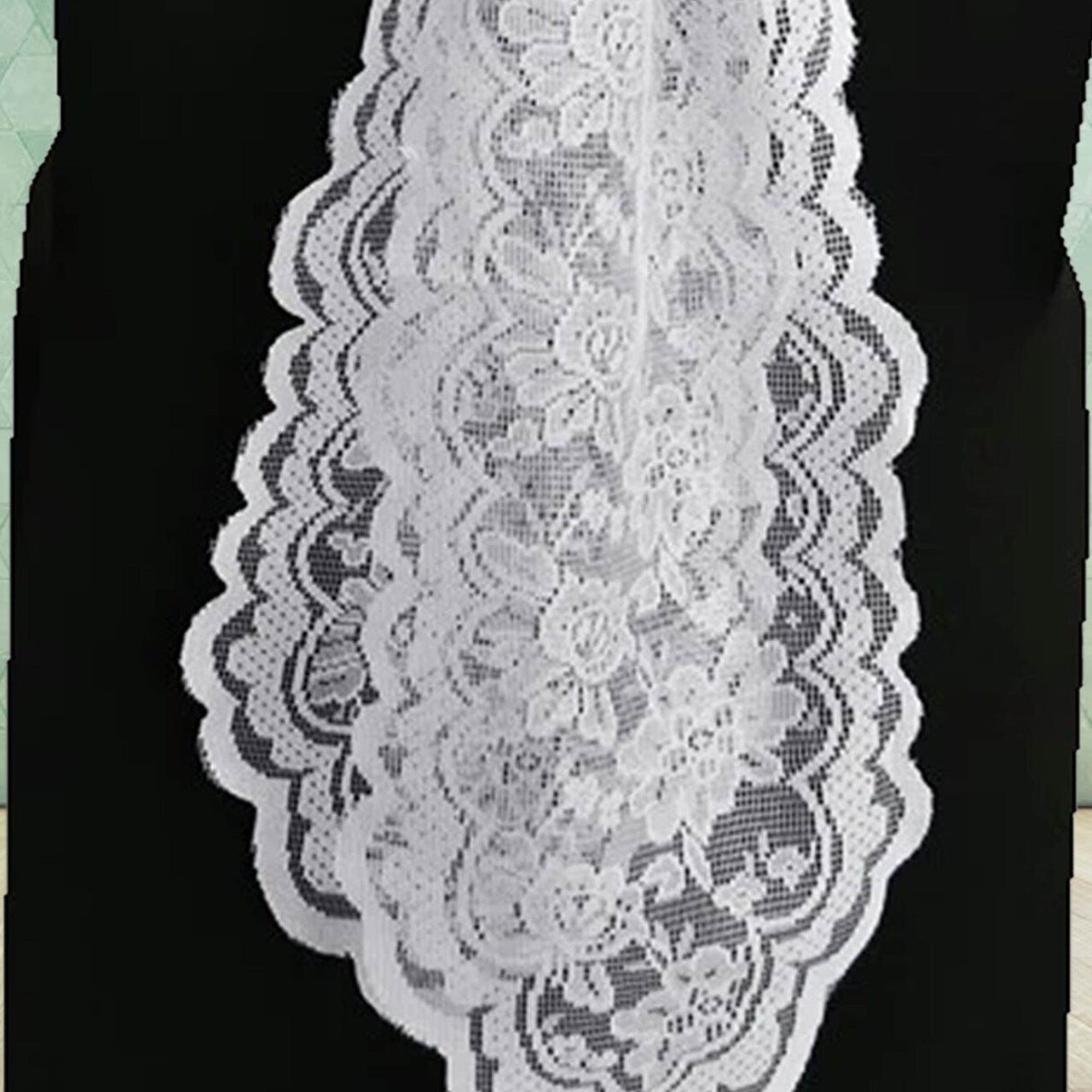 10 Pieces Turquoise Caspari Lace Chair Sashes for Vibrant Event Decor 9x108 inches